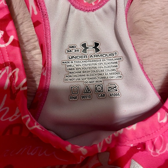 Under Armour Sports Bra (Breast Cancer Awareness) - Picture 3 of 3